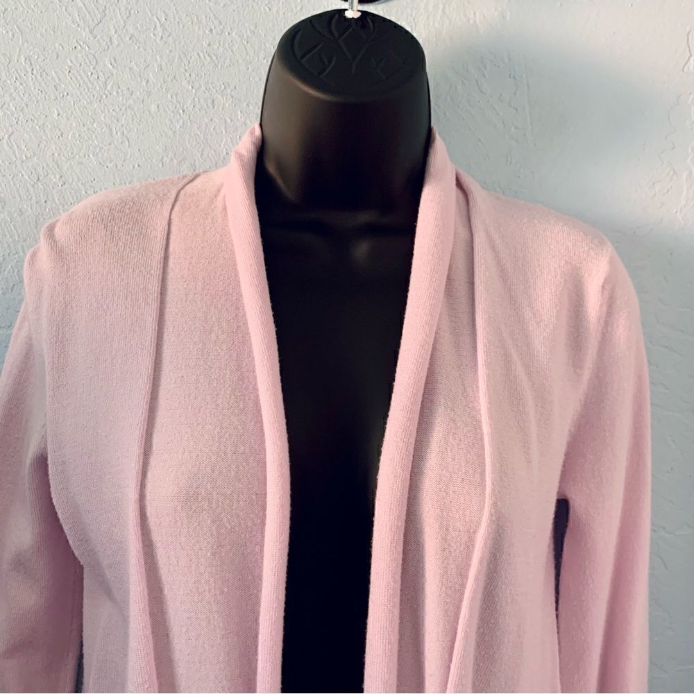 Zara Pink Knit Open Front Cardigan Sweater Size Small - Picture 2 of 8
